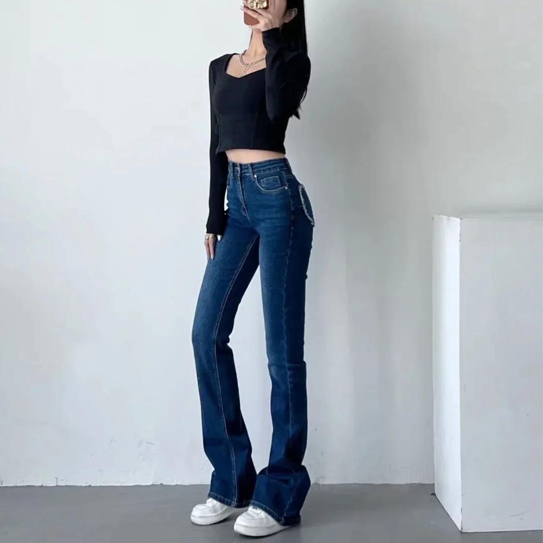 Ara™ Jeans With High Waist and Heart Fringes