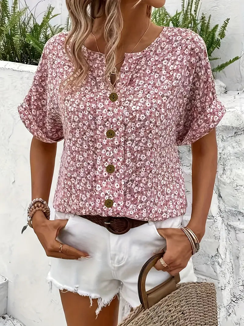 Evas™ Floral Print Blouse