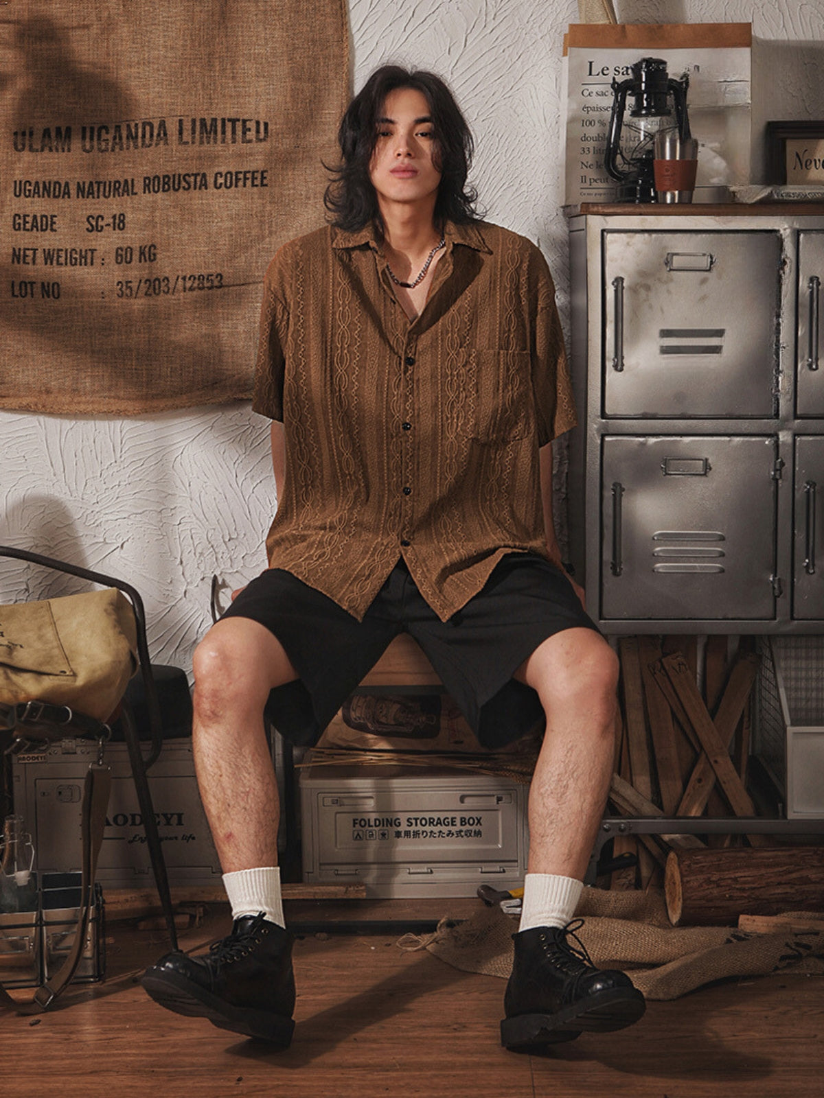 Emil™ Retro Japanese Half-Sleeved Linen Shirt