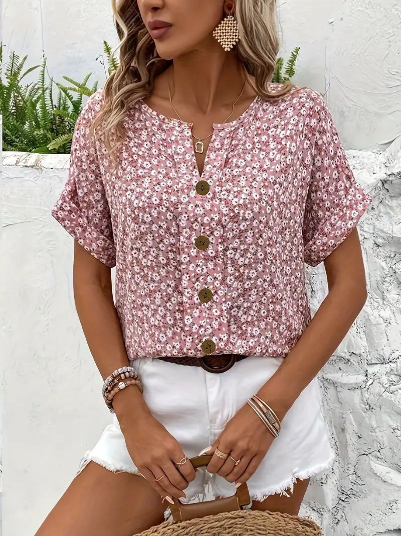 Evas™ Floral Print Blouse