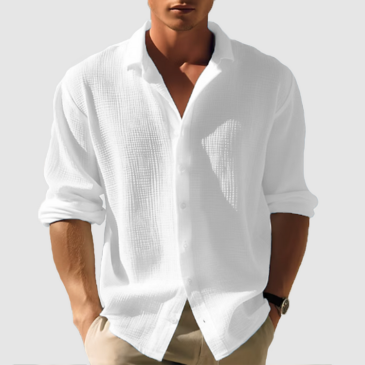 Fabio™ Casual long-sleeved button-down shirt