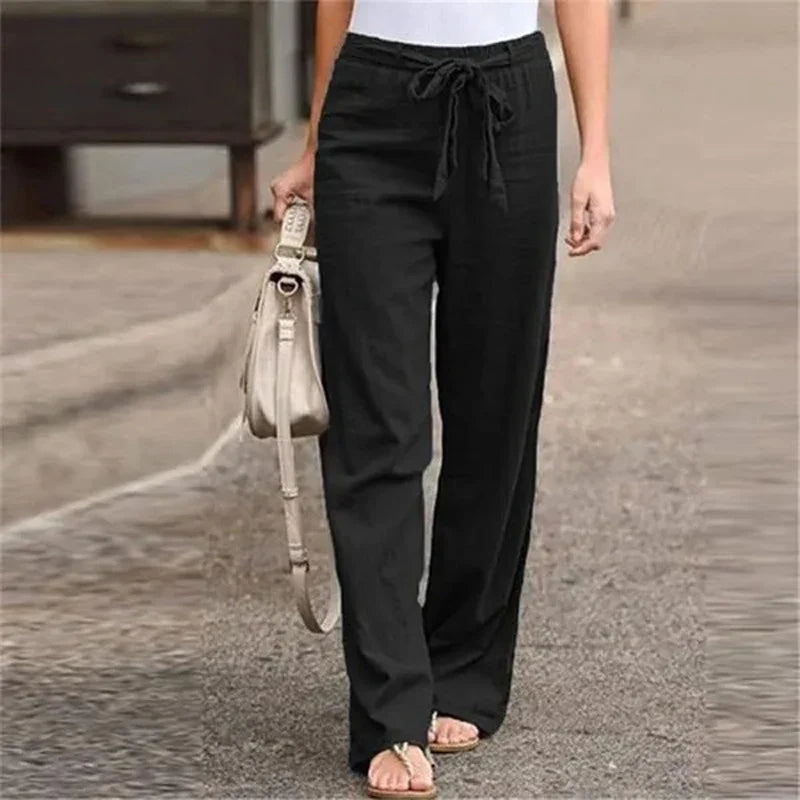 Caros™ Casual Cotton and Linen Long Pants