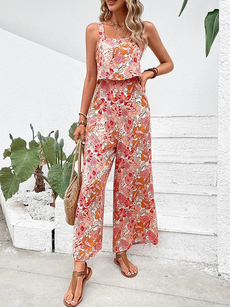 Breanna™ Floral wide-leg jumpsuit