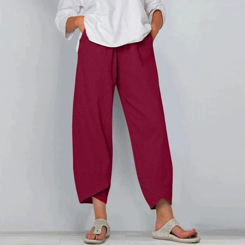 Emilia™ Chic High quality Cotton trousers