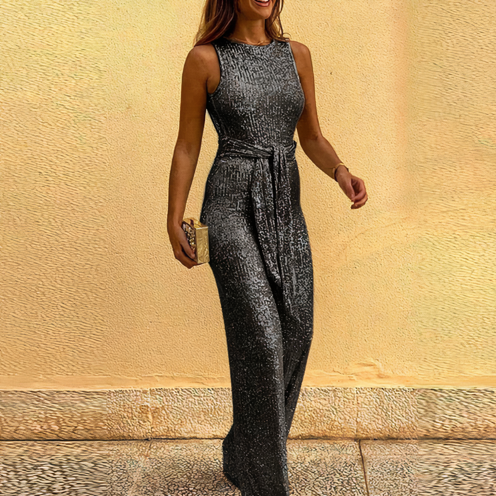 Alina™ Jumpsuit with glitter