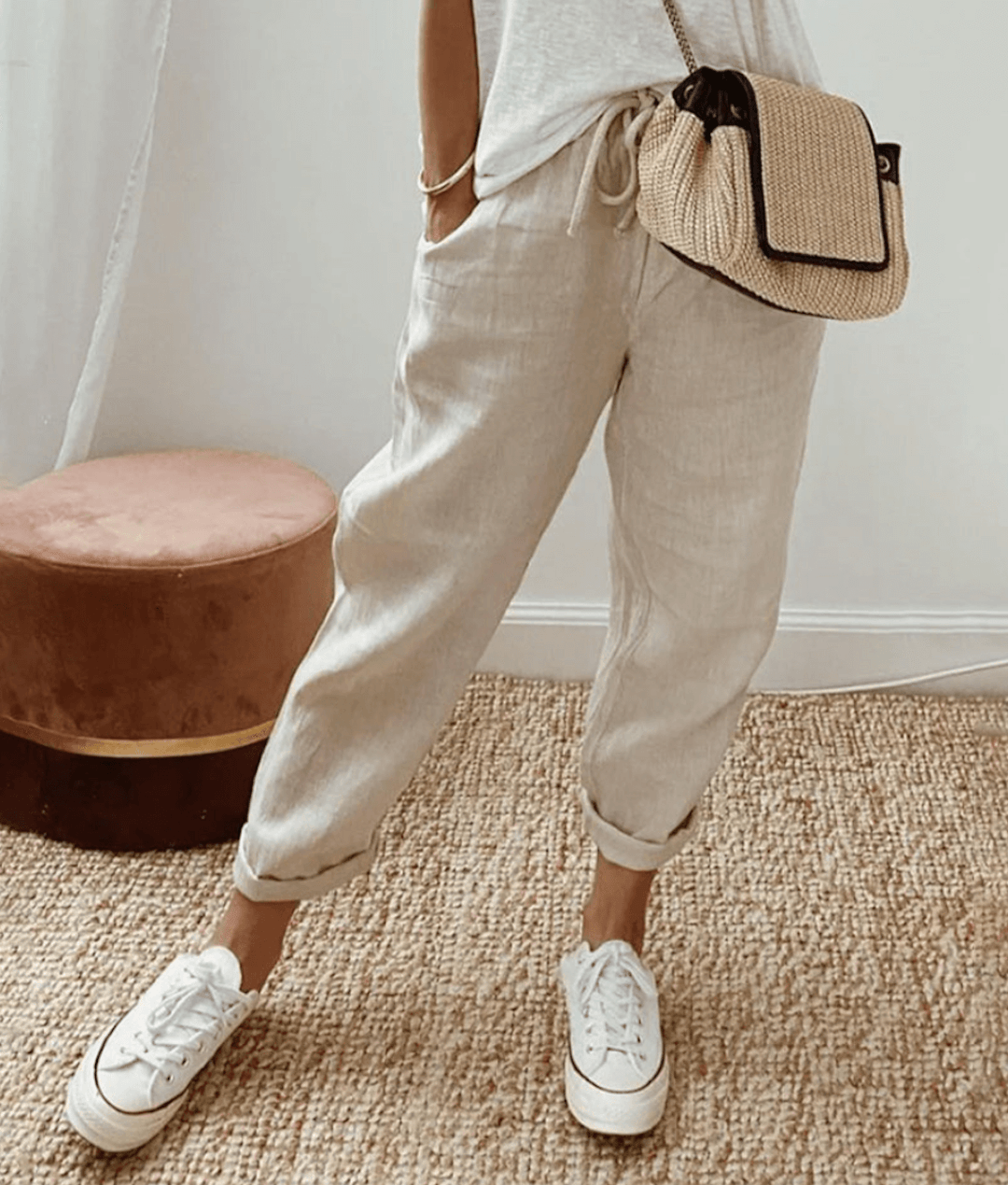 Rive™ Elegant Cotton and Linen Pants