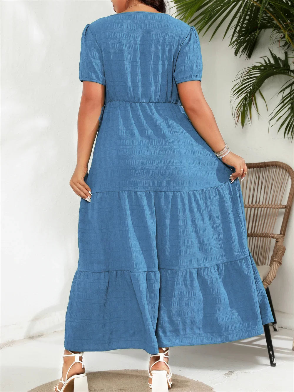 Jady™ Plus-Size Square Neck Dress