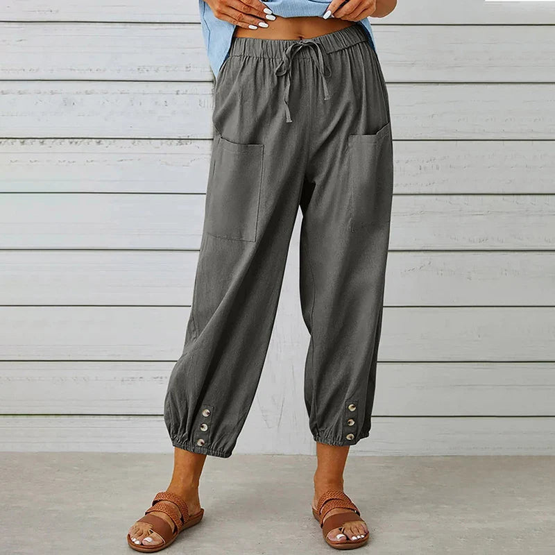 Effy™ Casual Cotton and Linen Pants