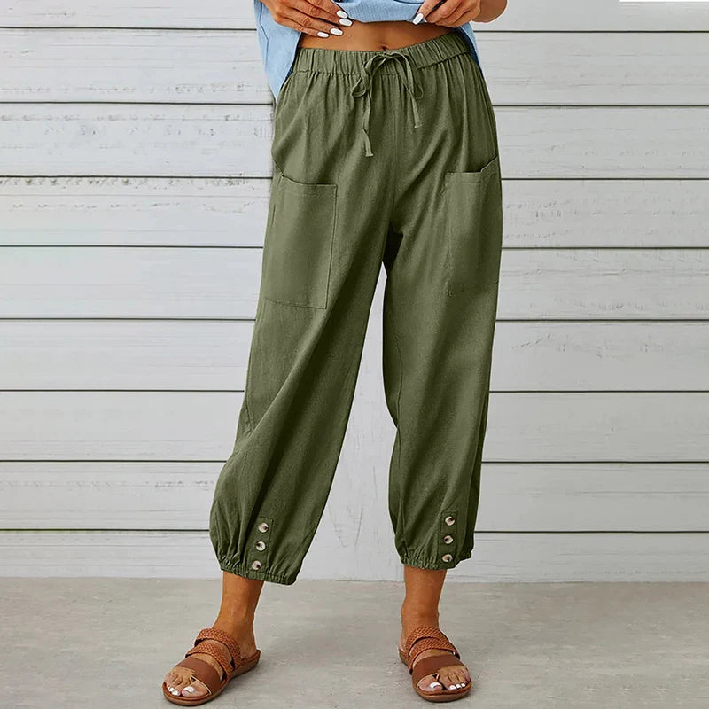 Effy™ Casual Cotton and Linen Pants