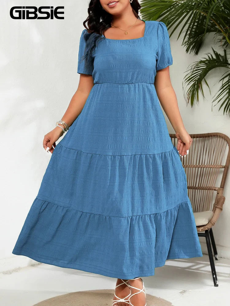 Jady™ Plus-Size Square Neck Dress