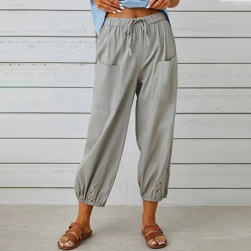 Effy™ Casual Cotton and Linen Pants