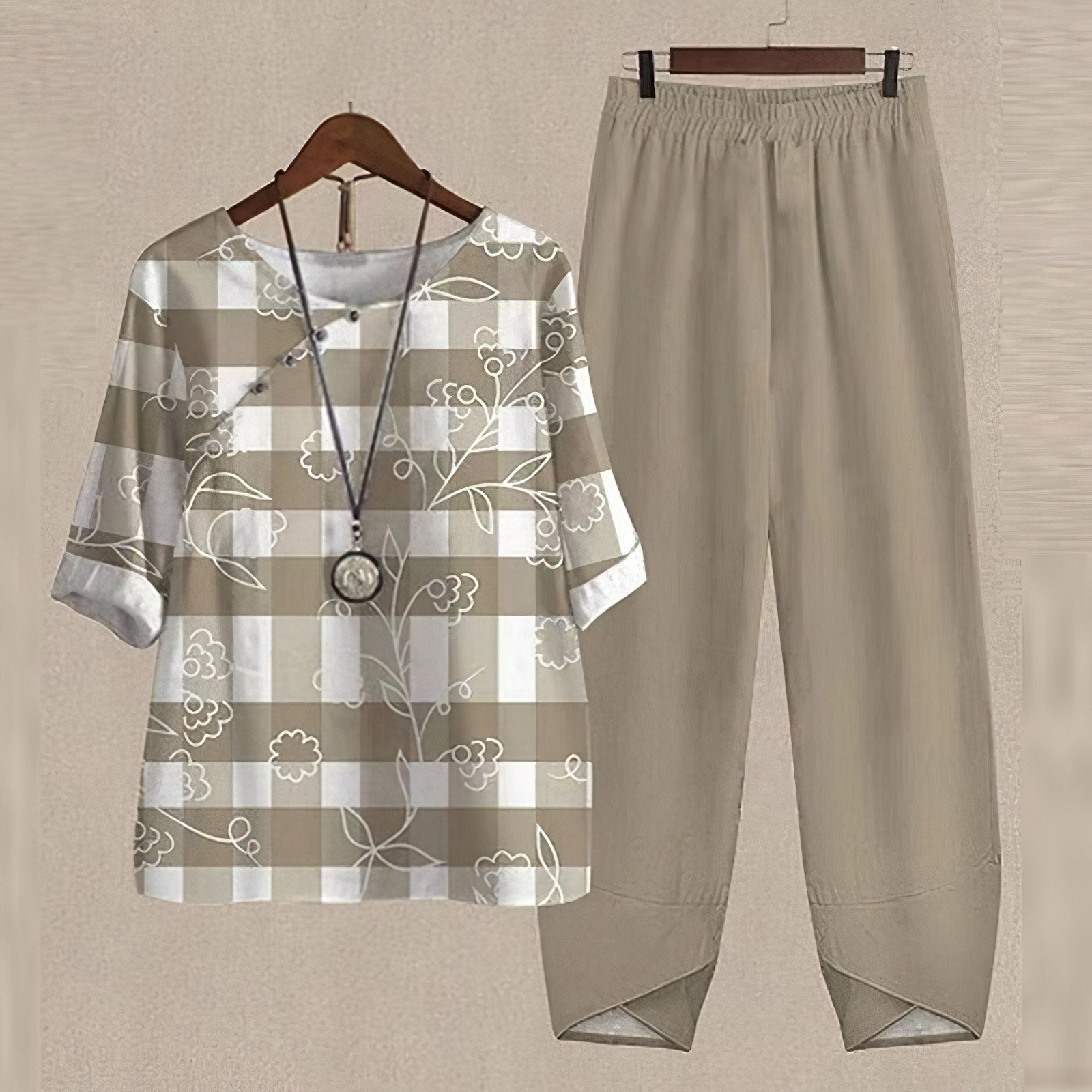 Audrey™ Casual-Chic Shirt and Pant Set