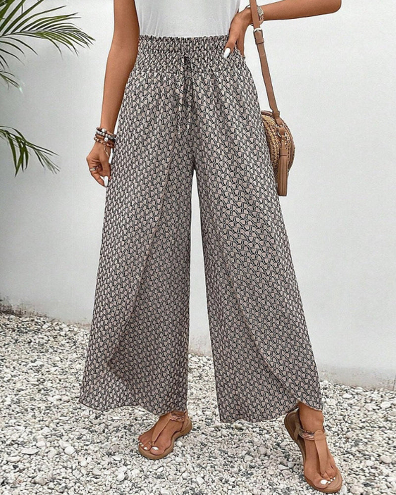 Susane™  Elasticated trousers with wide leg