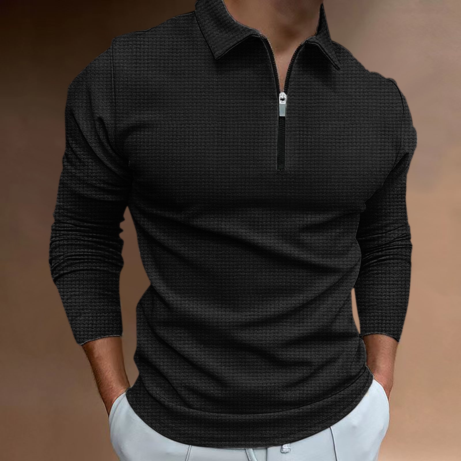 Armando™ zip long sleeve T-shirt