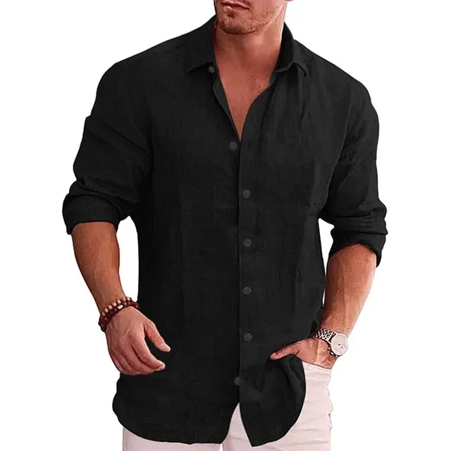 Charles™ Premium Cotton Linen Shirt