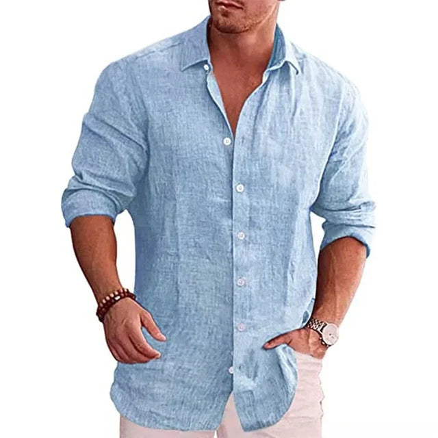 Charles™ Premium Cotton Linen Shirt