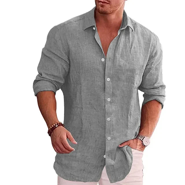 Charles™ Premium Cotton Linen Shirt