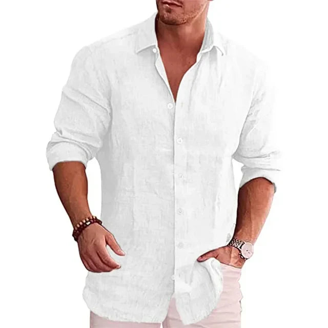 Charles™ Premium Cotton Linen Shirt